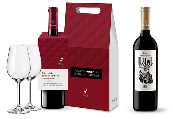 vino en san valentín regalos b