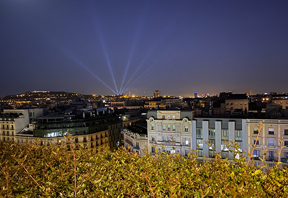 Vistas de la ciudad desde la terraza