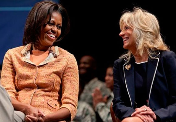 Jill Biden y Michelle Obama