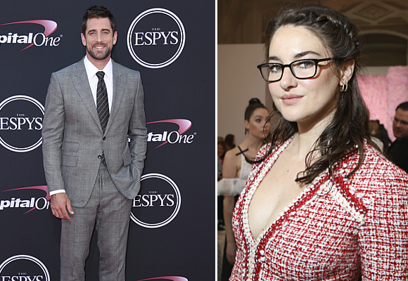 Shailene Woodley y Aaron Rodgers