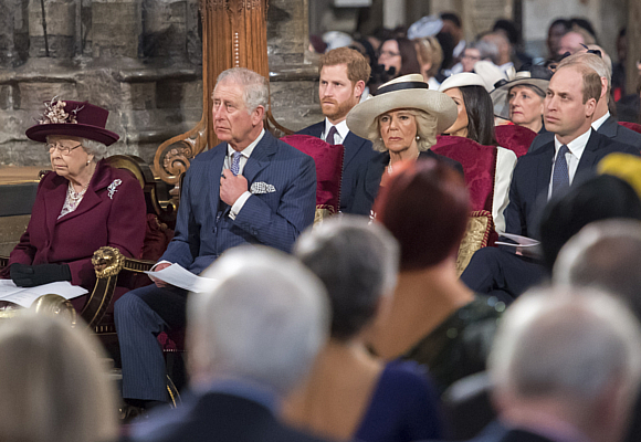 Harry con sus familiares directos