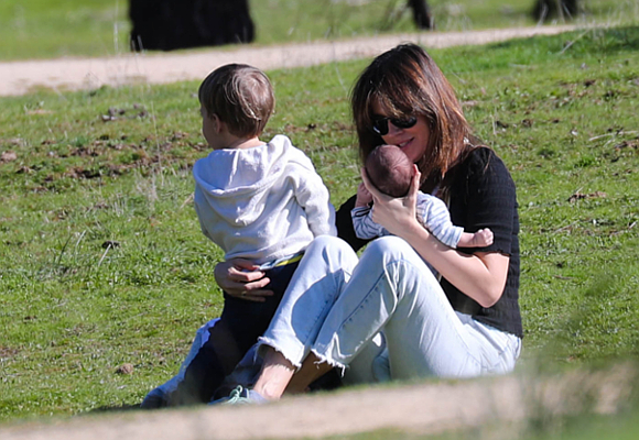 Isabel Jiménez y sus hijos
