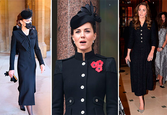Kate Middleton de negro