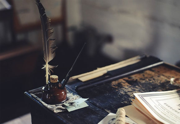 escritorio pupitre tinta