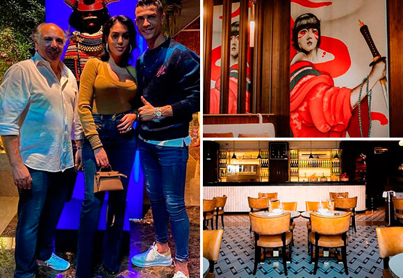 Cristiano y Georgina restaurante