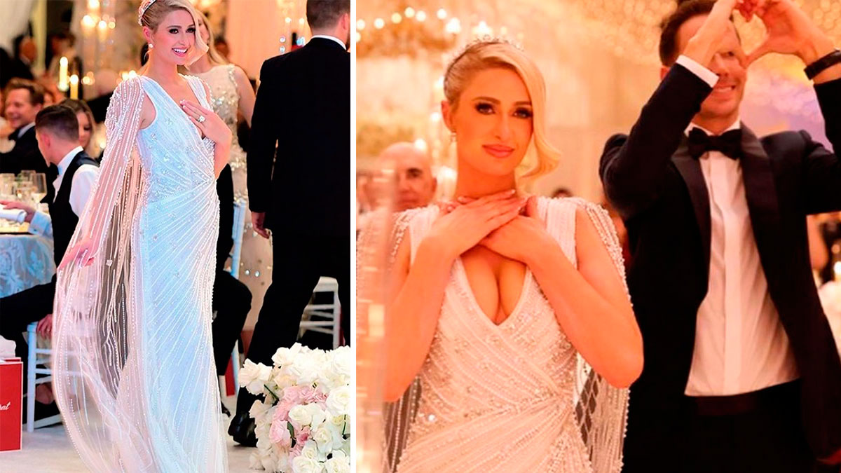 vestido novia Paris Hilton