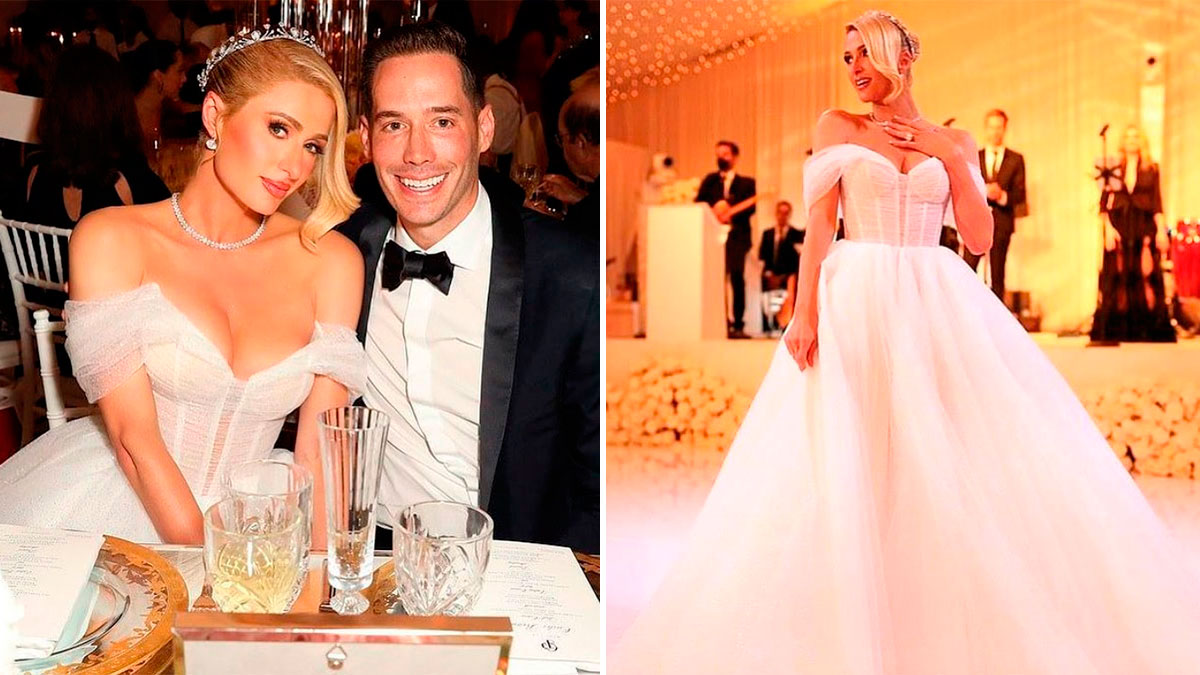 vestido novia Paris Hilton