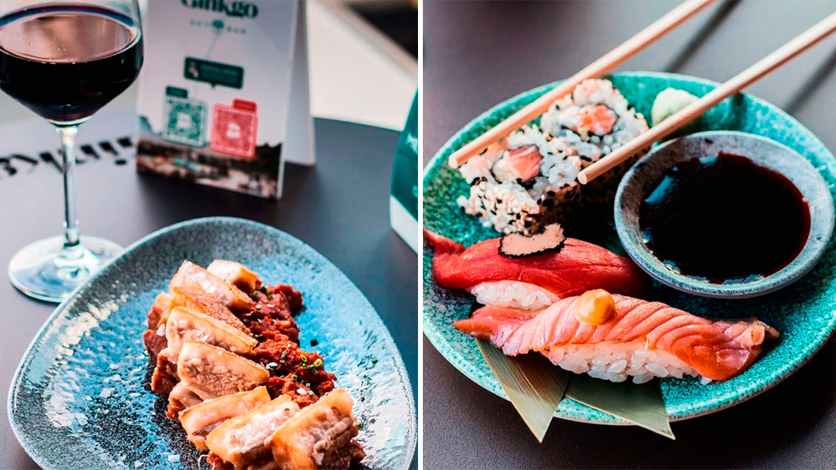comida Ginkgo Restaurante & Sky Bar