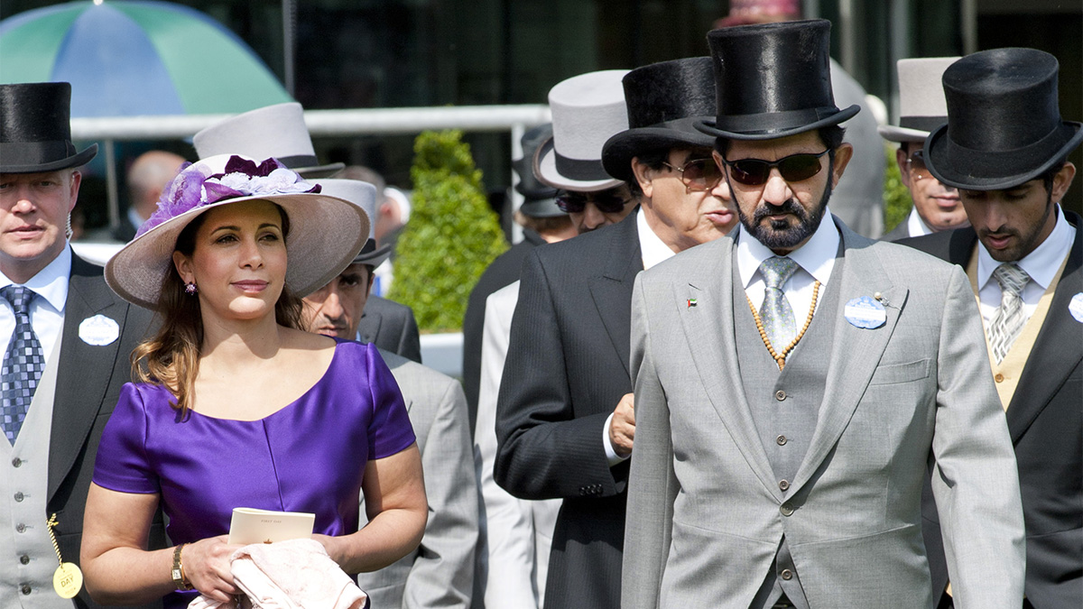 Haya de Jordania y el emir de Dubái