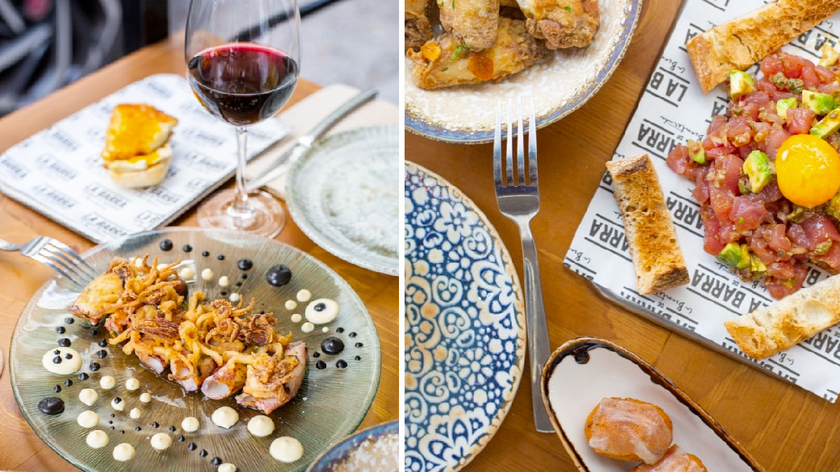 la barra de la bientirada