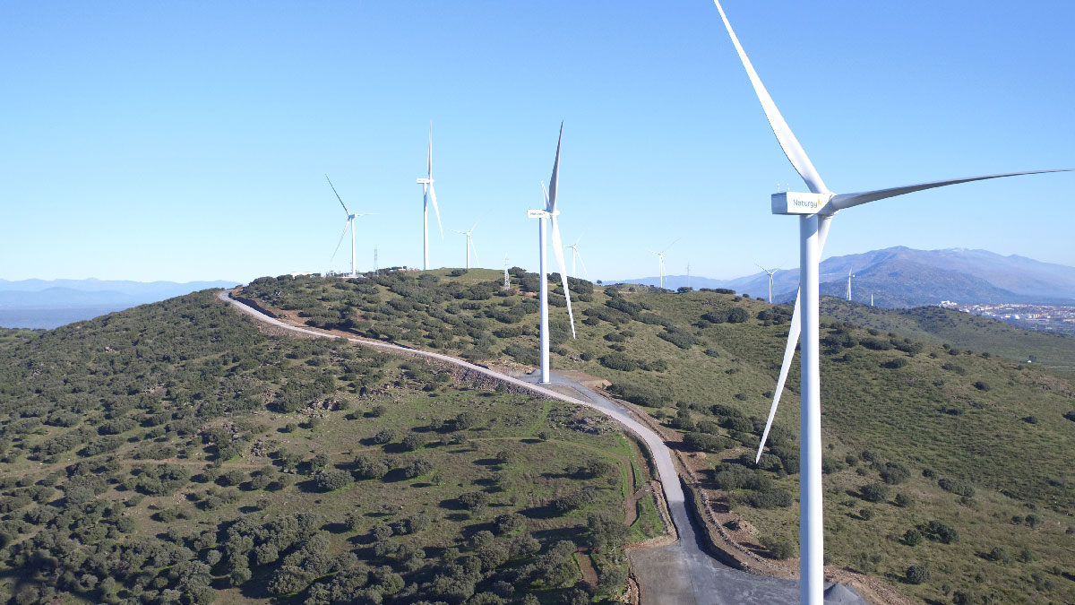 parque eólico merengue en Extremadura