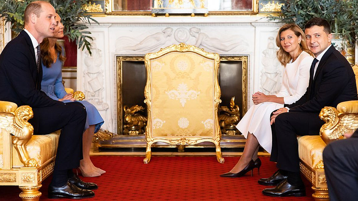 Volodímir Zelenski Olena Zelenska príncipe William y Kate Middleton (Foto: Gtres)