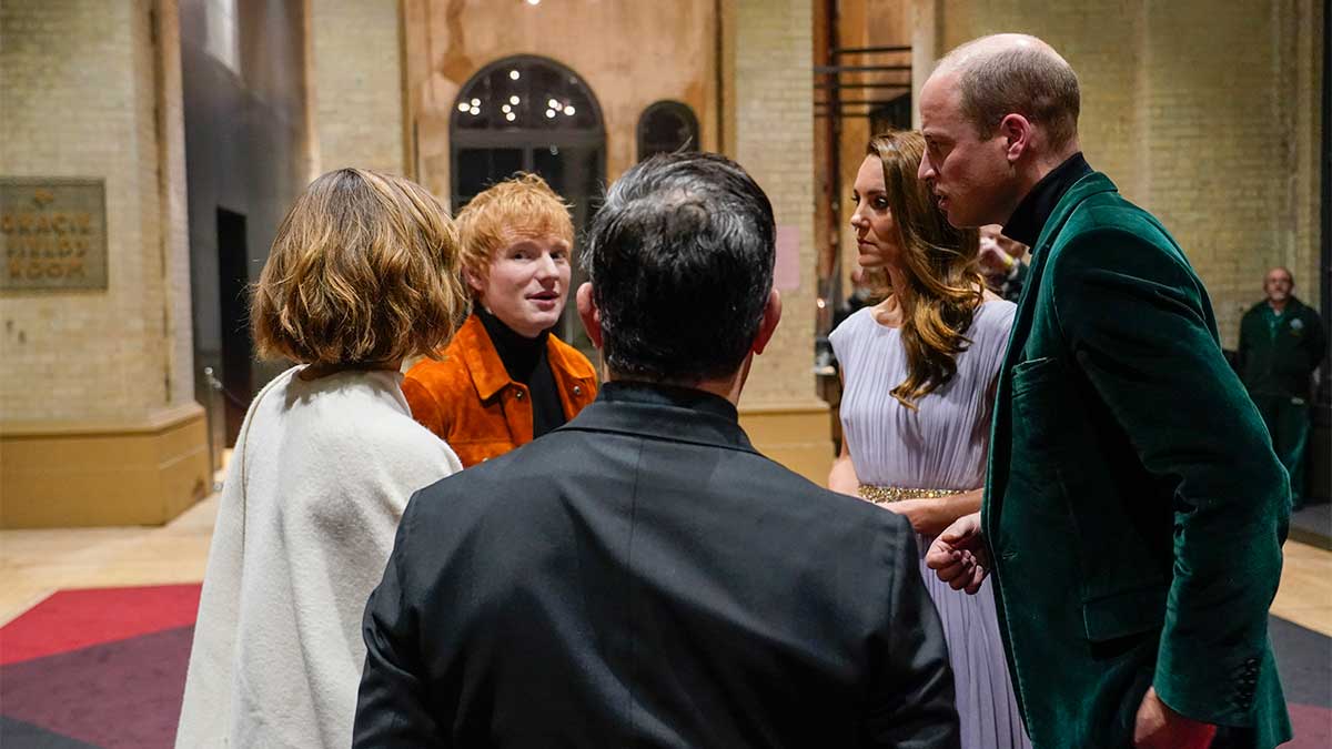 Ed Sheera y familia real