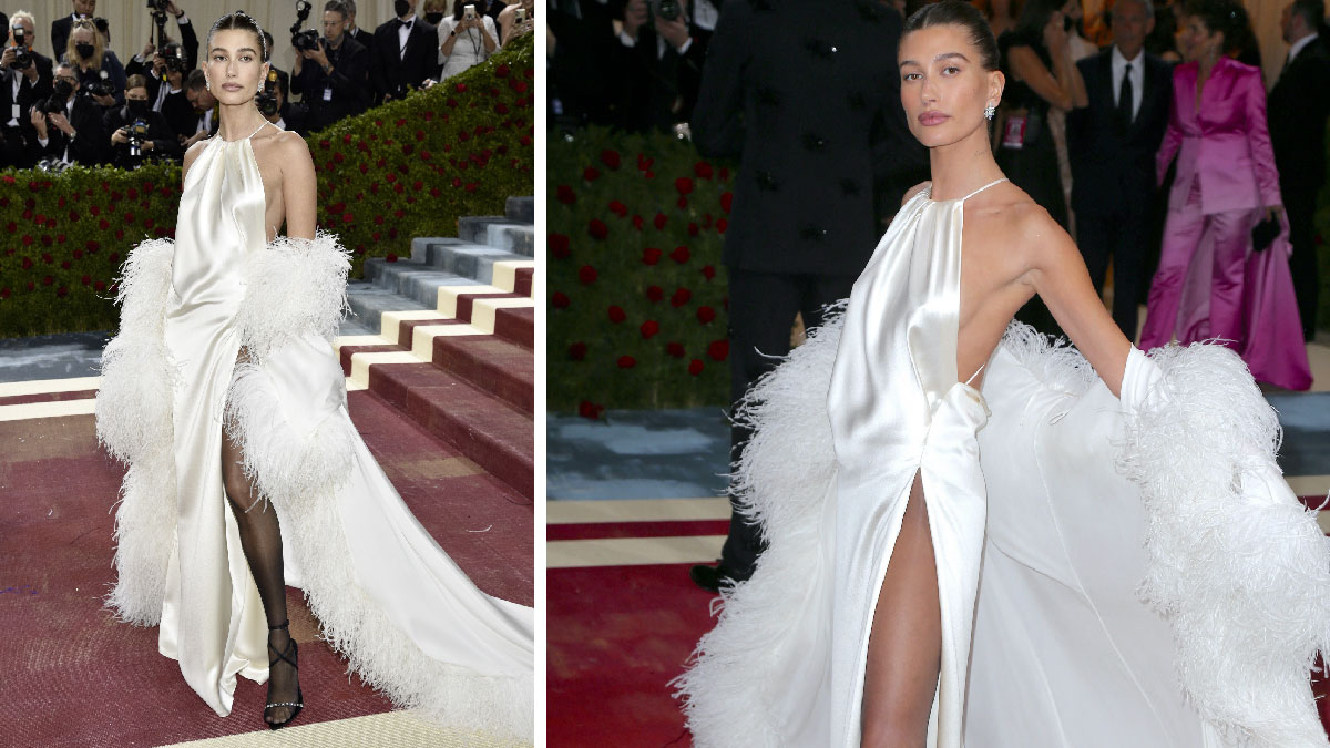 Hailey Bieber gala met