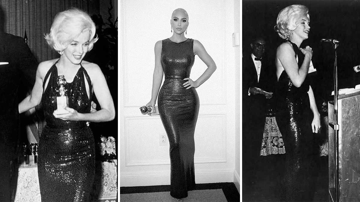 Kim Kardashian y Marilyn Monroe