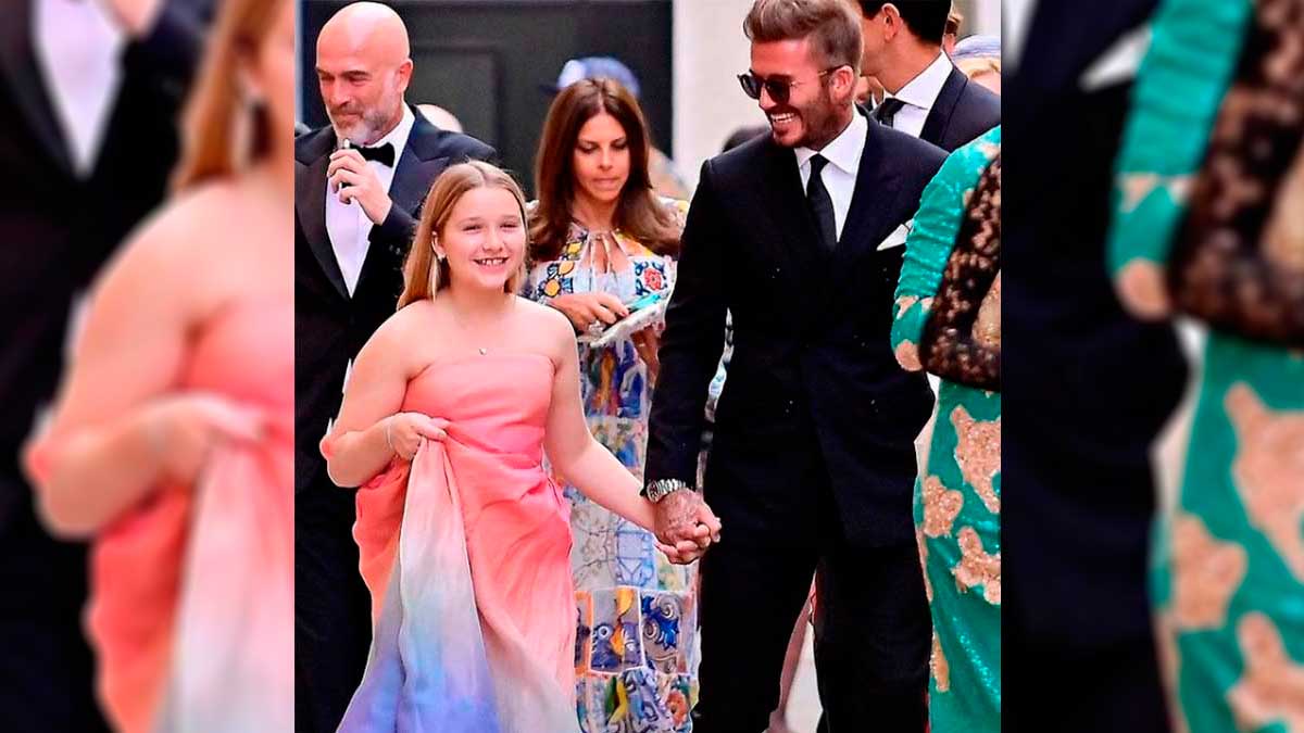 David Beckham y Harper