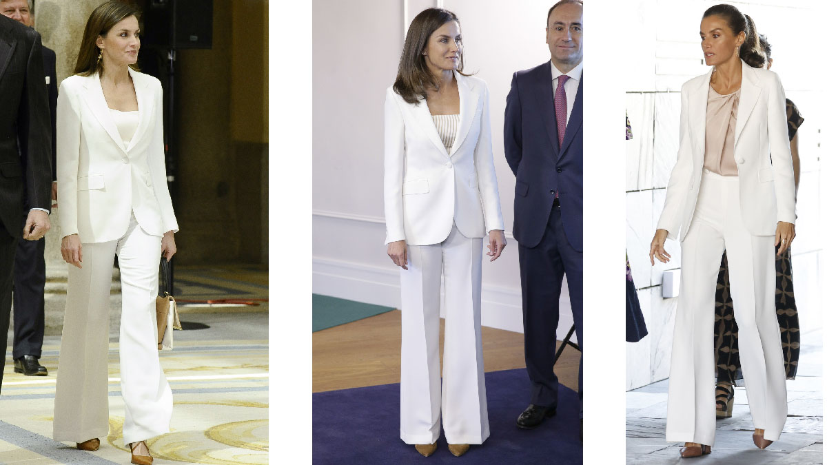 Letizia traje blanco