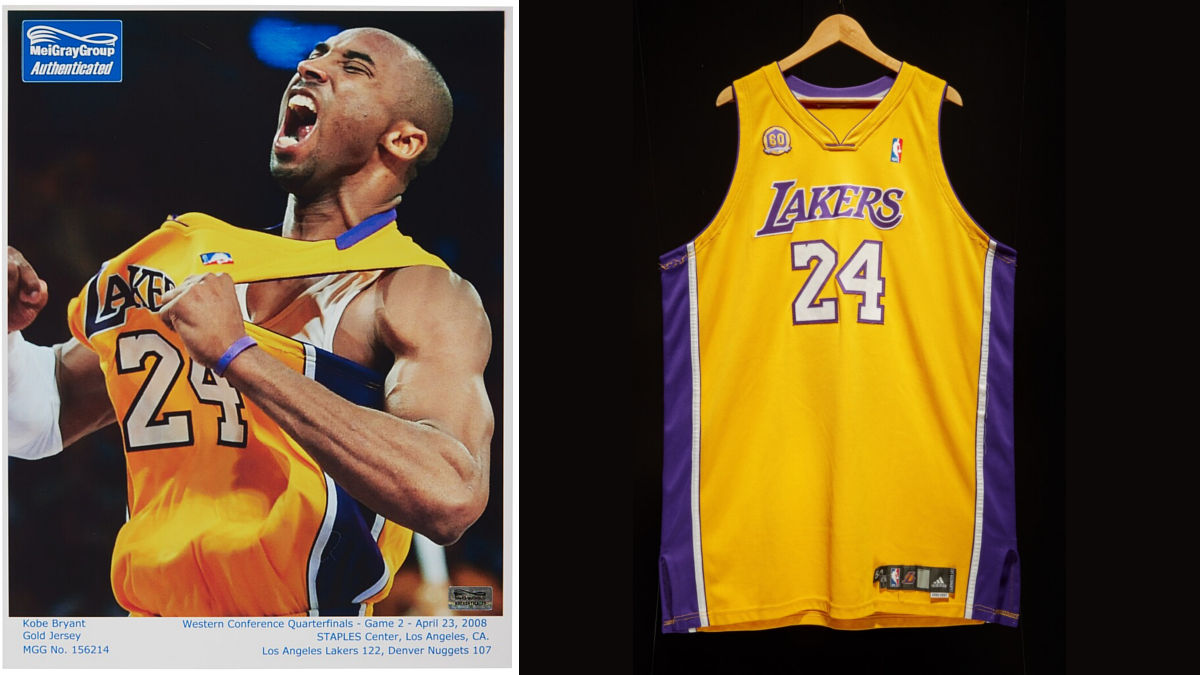 Kobe Bryant camiseta (Foto: Sotheby's)