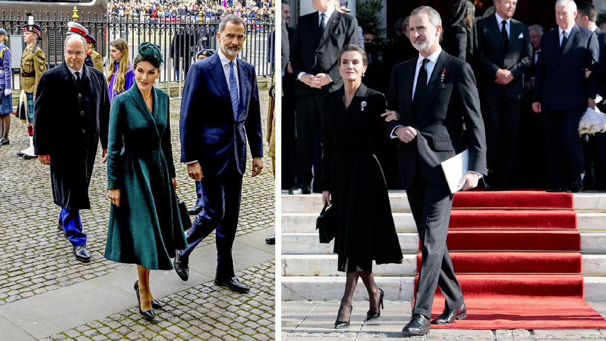 letizia abrigo vestido funeral