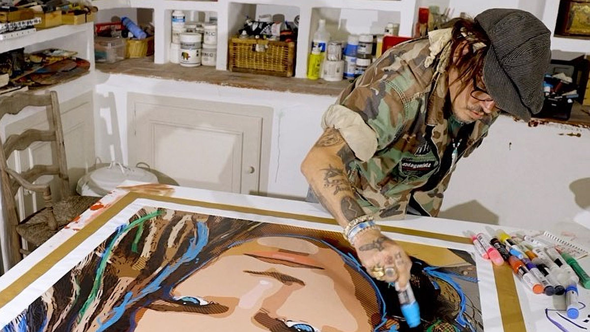 Johnny Depp (Foto: Castle Fine Art Gallery Instagram)