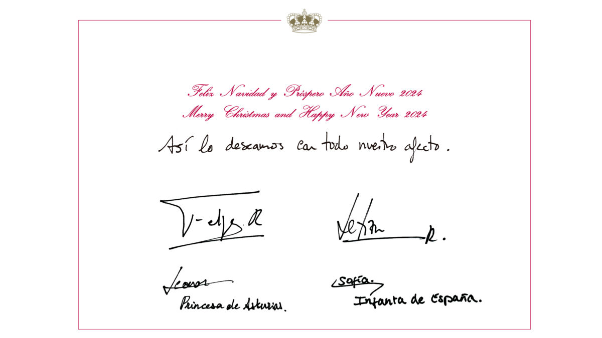Felicitación Navidad Reyes (Foto: Casa Real)