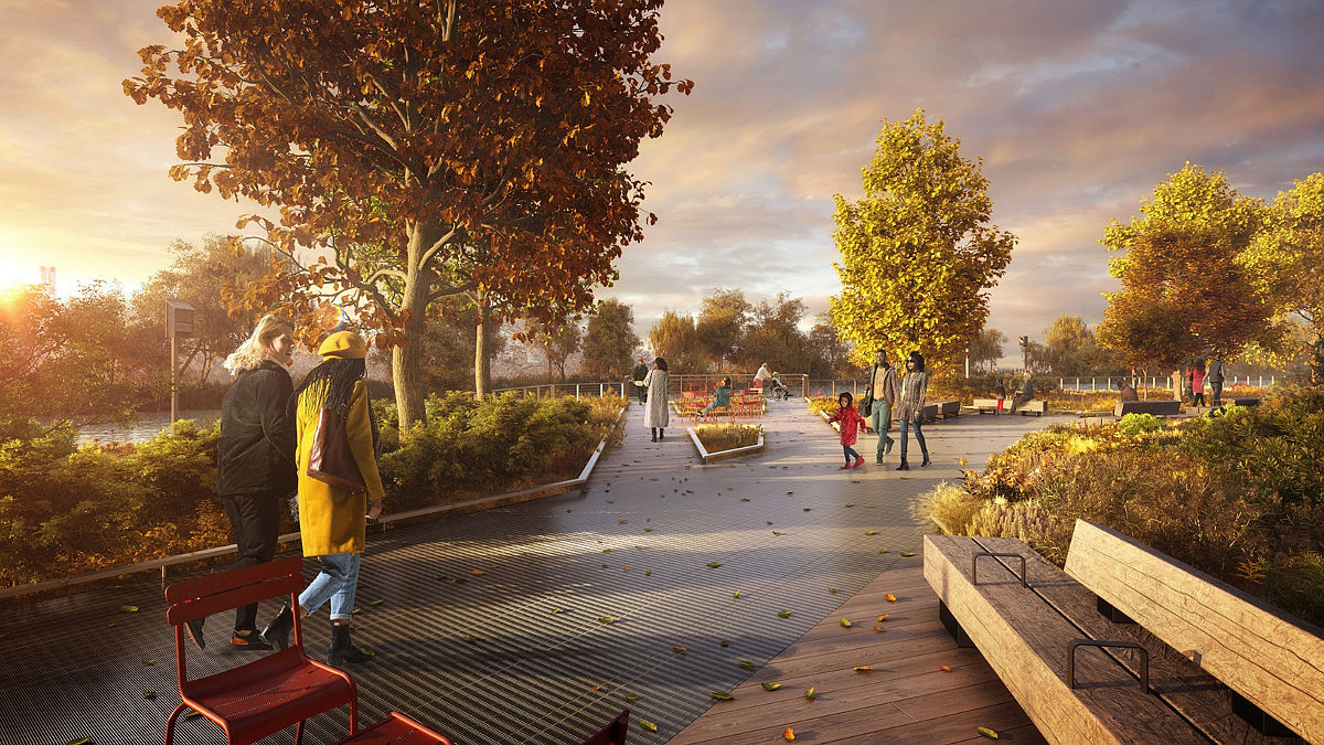 Estudio cine Robert de Niro (Foto: Bjarke Ingels Group/BIG)