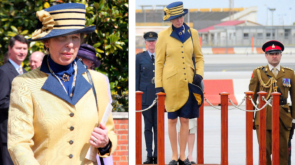 princesa ana abrigo amarillo