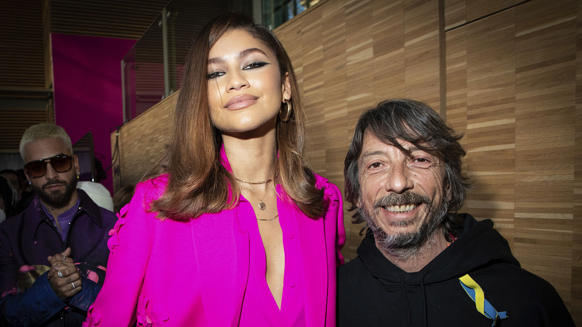Pierpaolo Piccioli junto a la cantante Zendaya (Foto: Gtres)