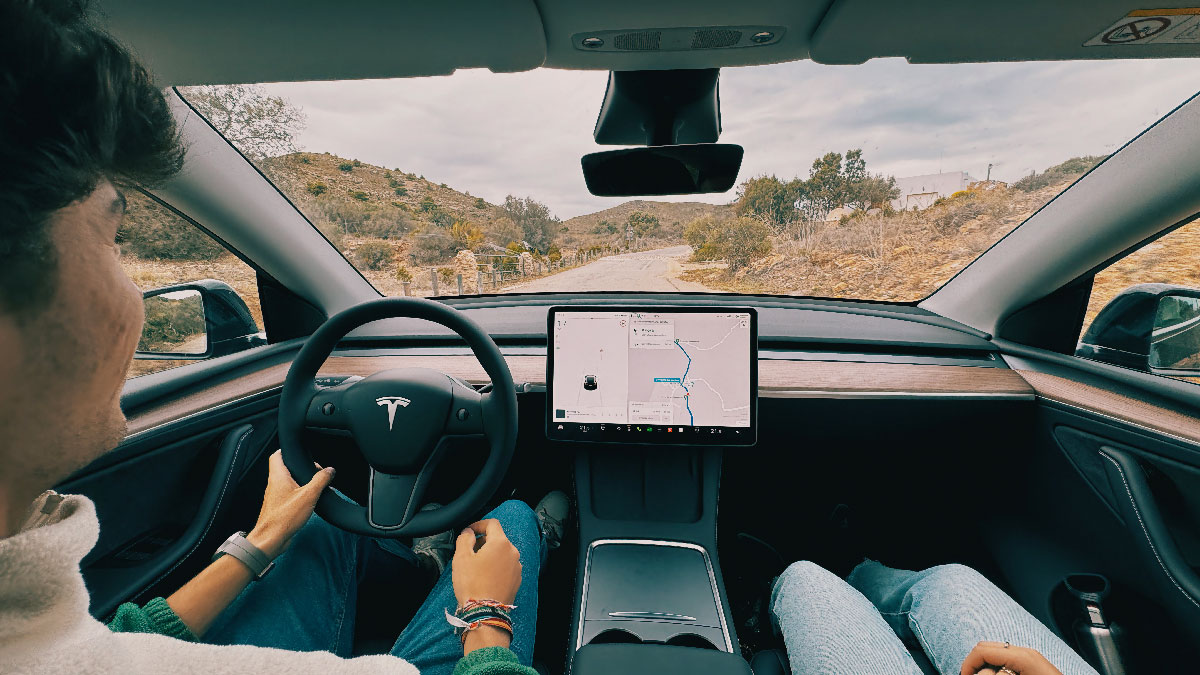 model y tesla interior