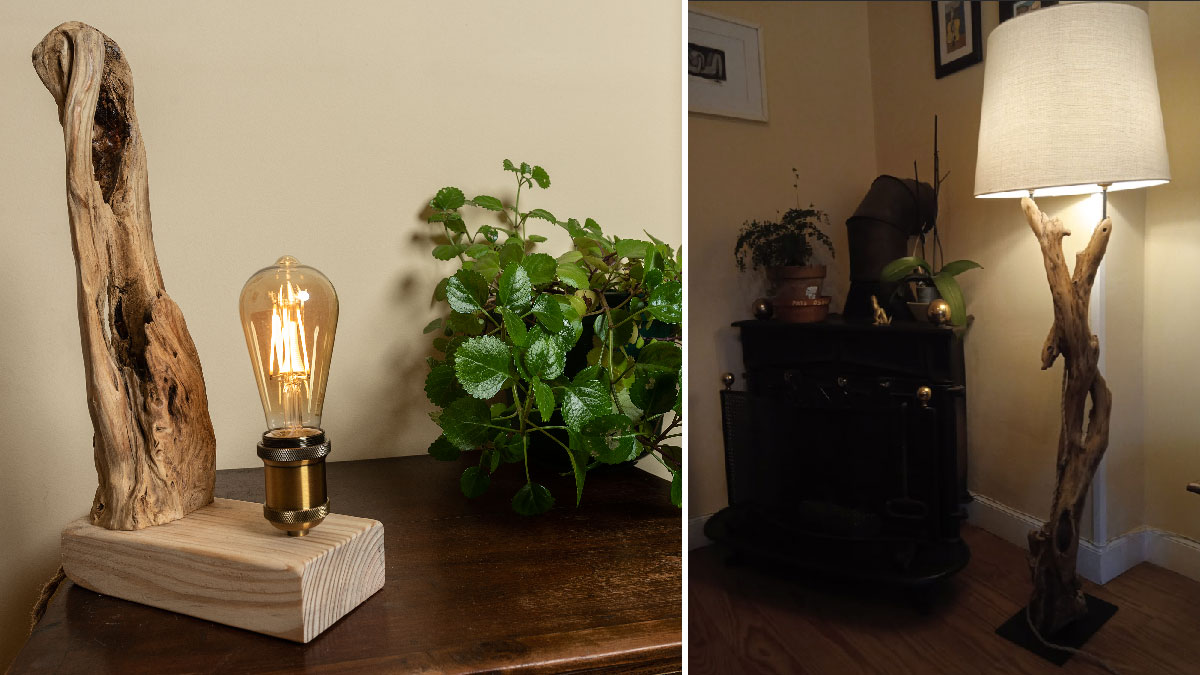 lamparas itsas egurra