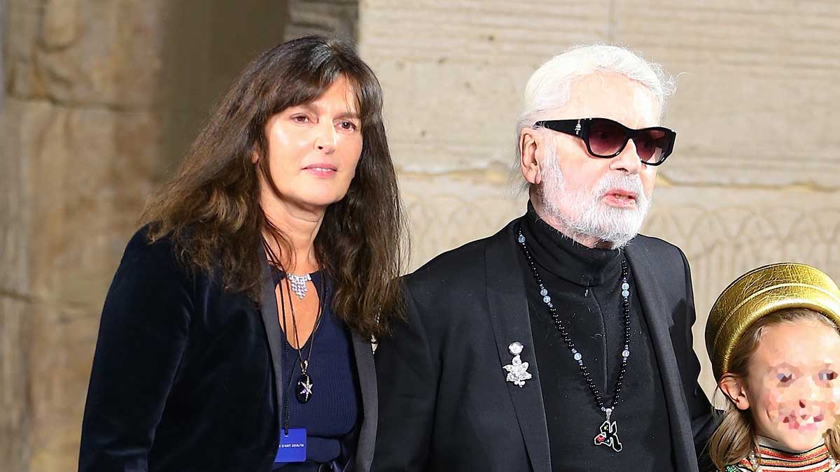 Virginie Viard y Karl Lagerfedl