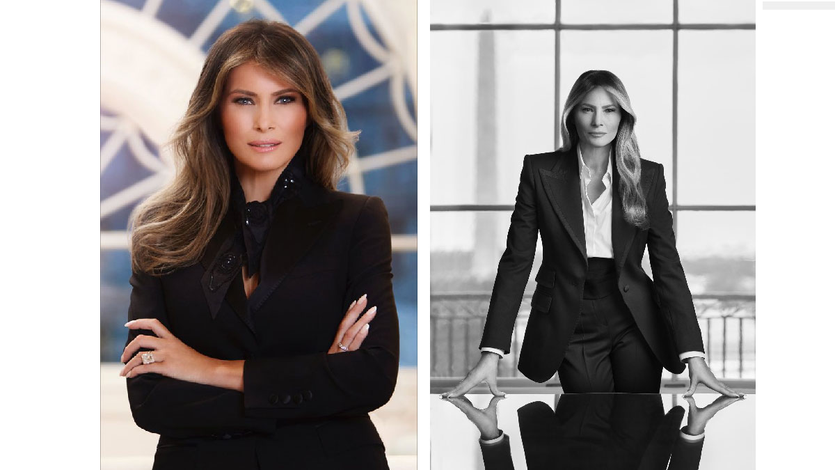 melania trump retrato