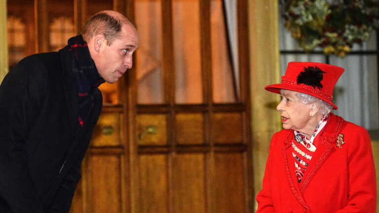 Isabel II y príncipe William