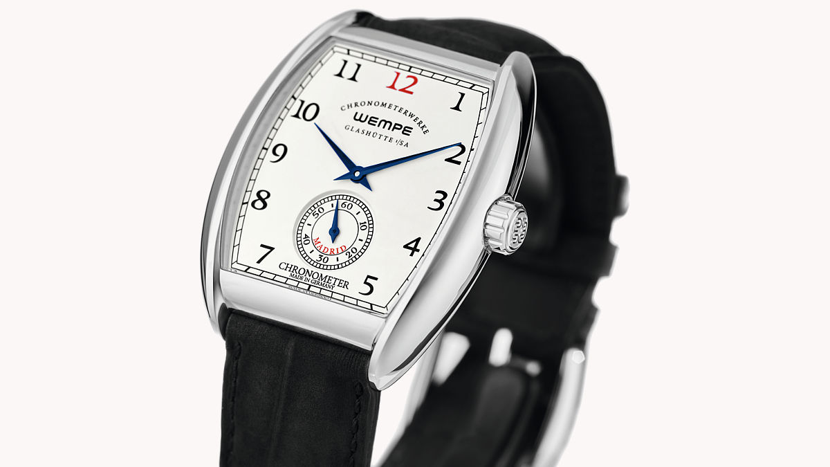 Chronometerwerke Tonneau Wempe Glashütte i/SA 25 Aniversario Madrid (Foto: Wempe)