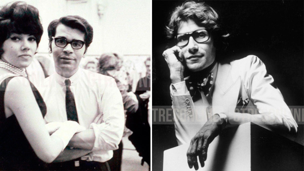Yves Saint Laurent y Karl Lagerfeld