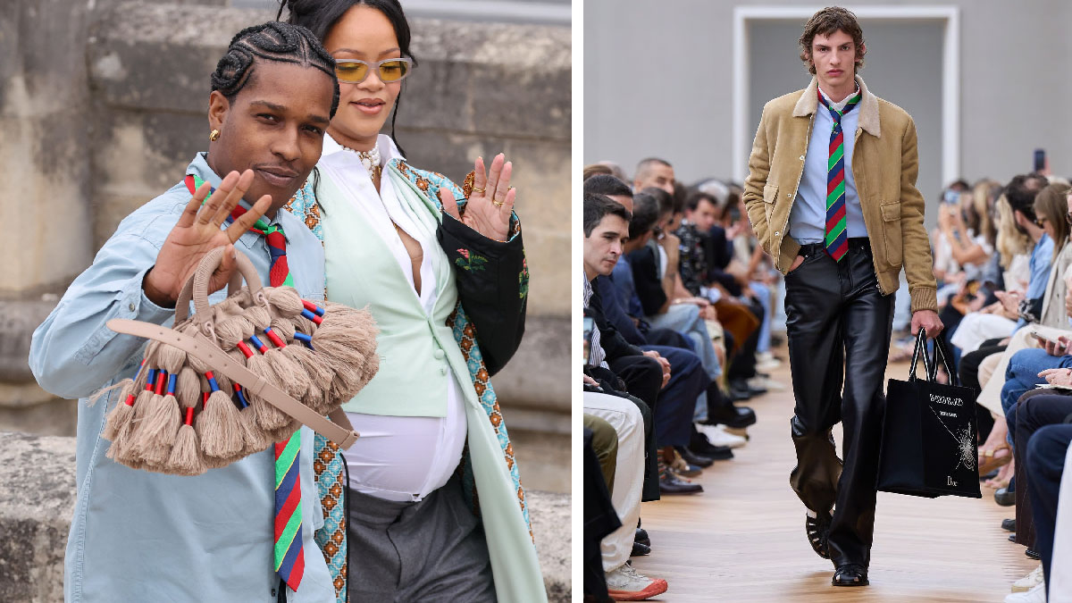asap rocky rihanna dior 