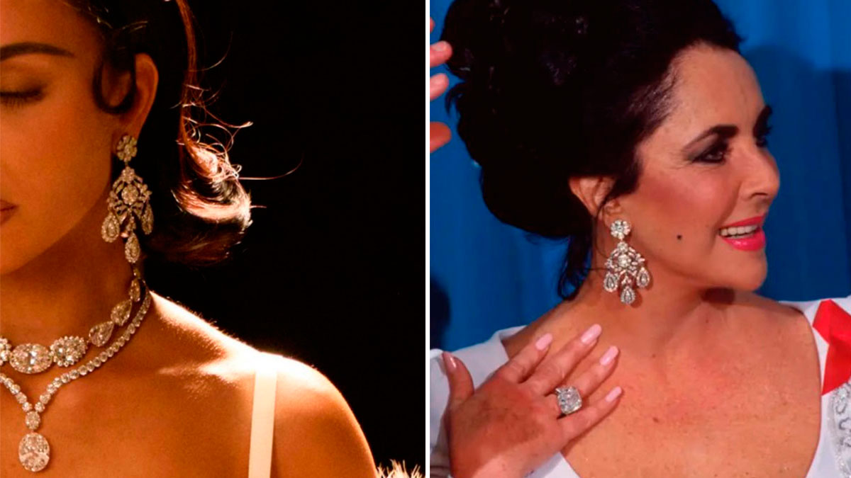 Kim Kardashian y Elizabeth Taylor