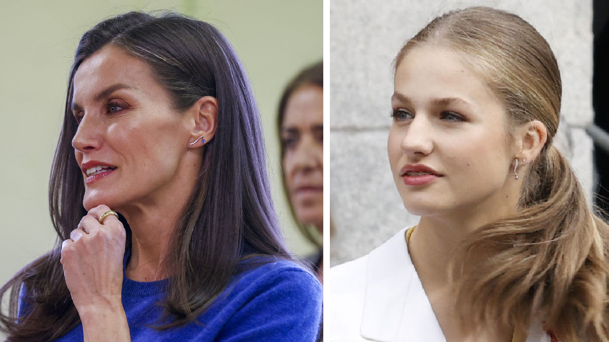 letizia leonor pendientes tanzanitaas
