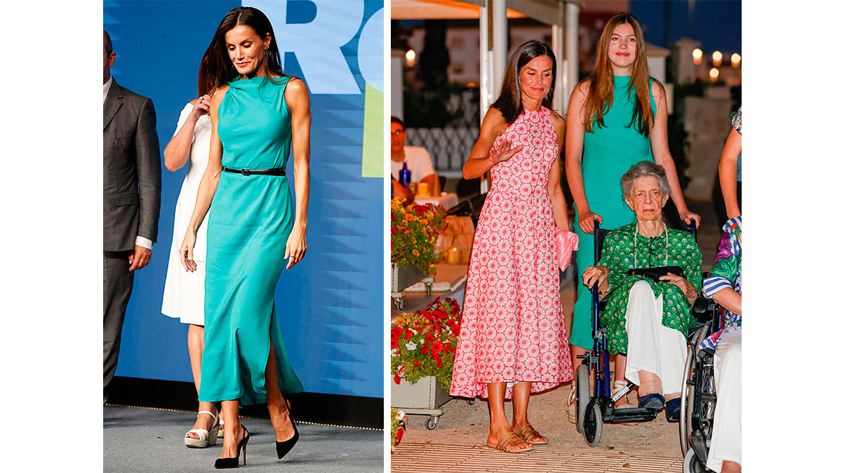 Letizia y Sofía vestido 