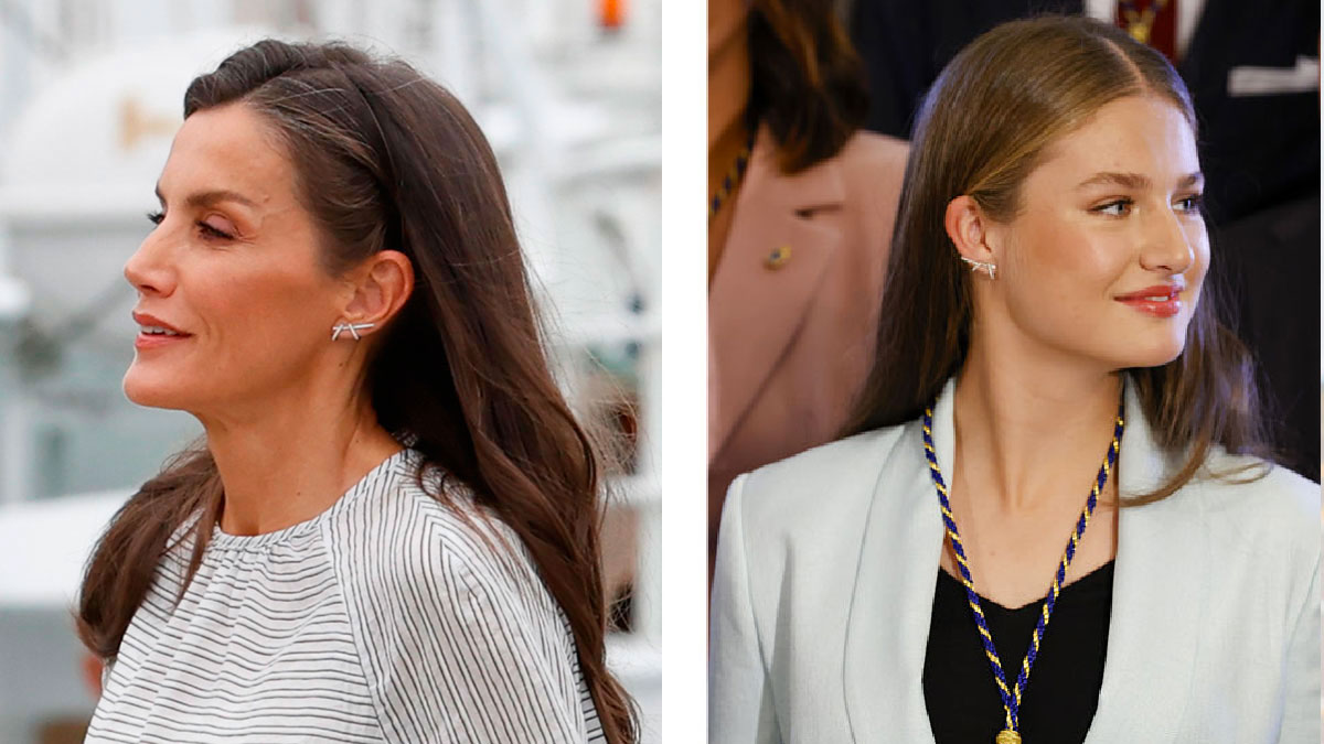 pendientes doble daga letizia leonor