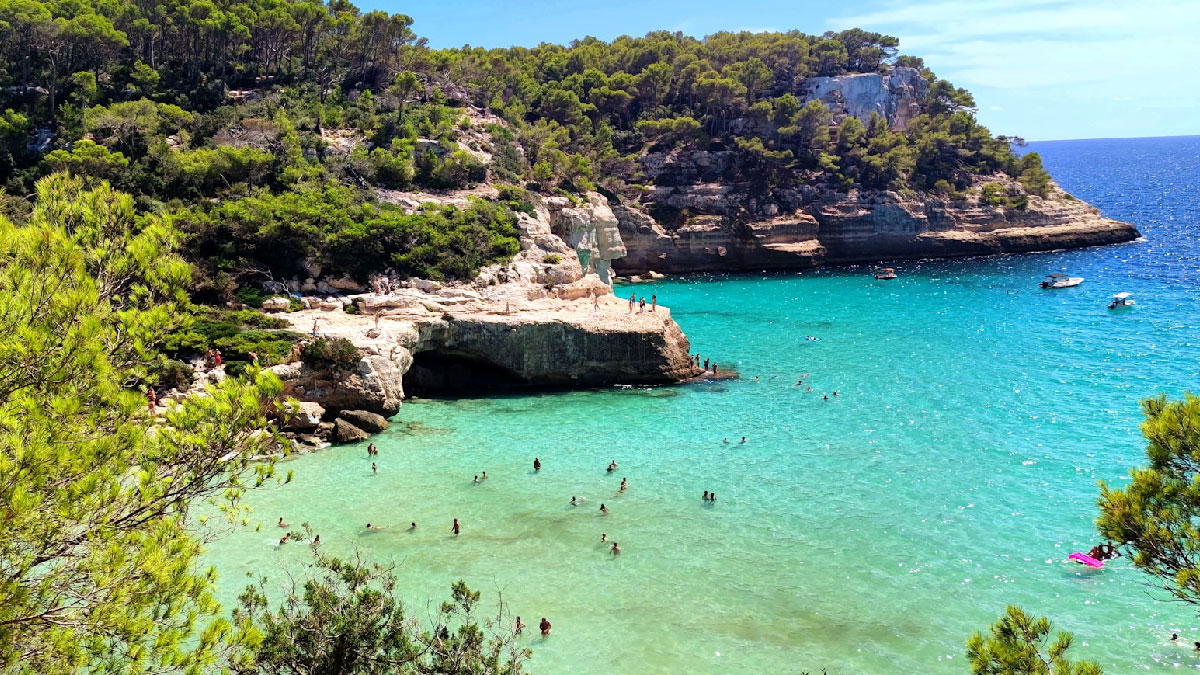 menorca playa agua mar