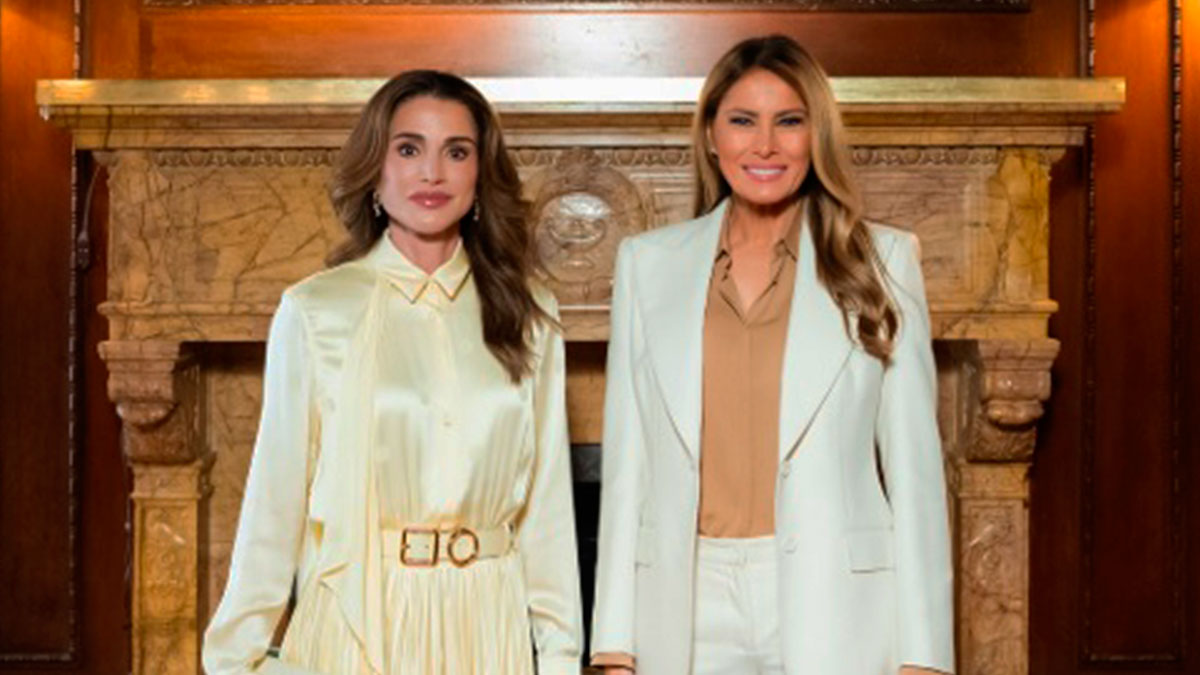 Rania de Jordania y Melania Trump