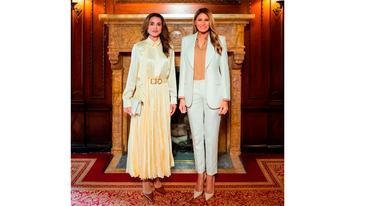 Rania de Jordana y Melania Trump