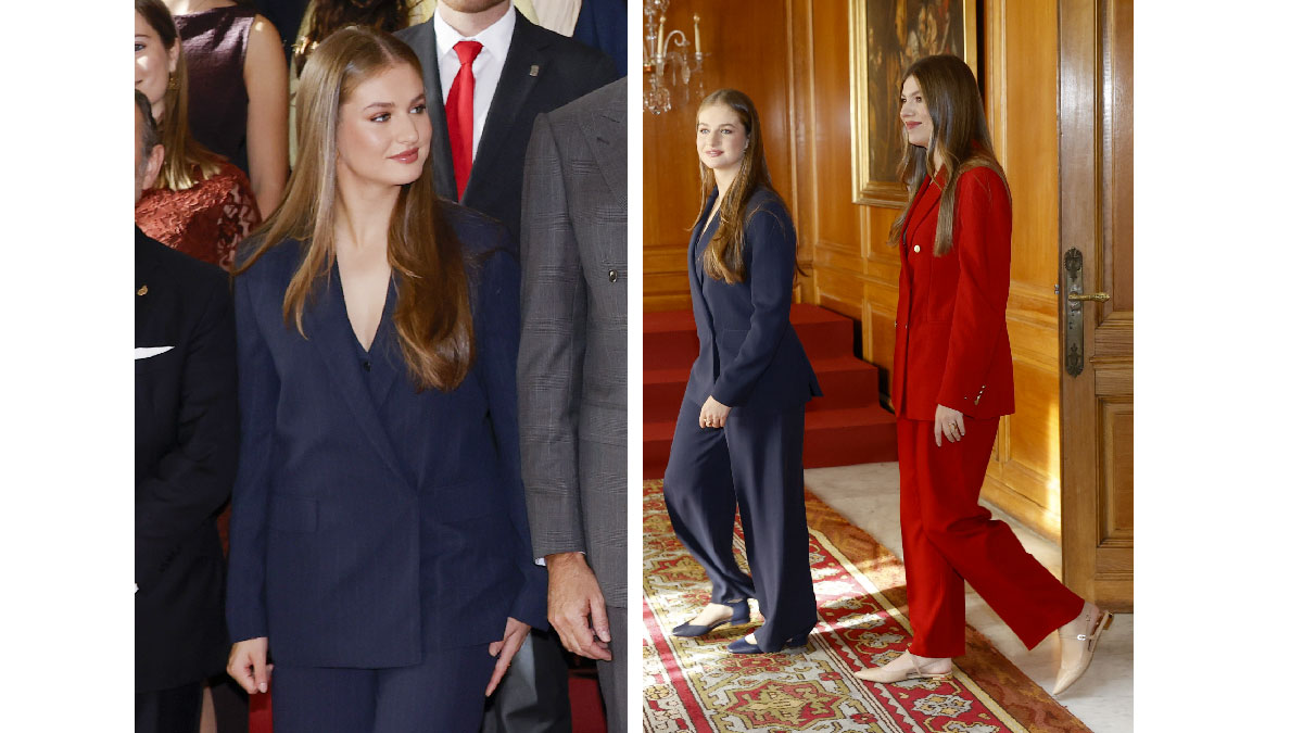 leonor traje azul