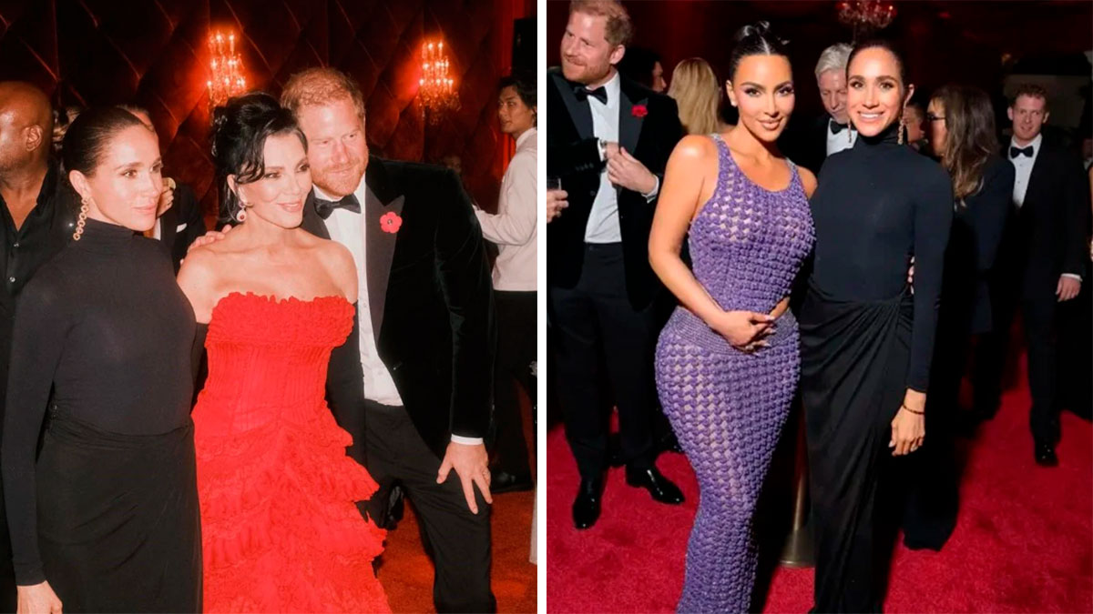 Harry, Meghan, Kris Jenner y Kim Kardashian
