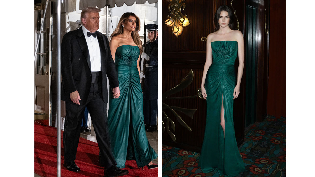 melania trump elie saab