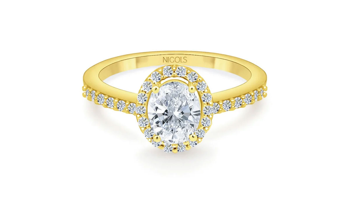anillo compromiso ovalado