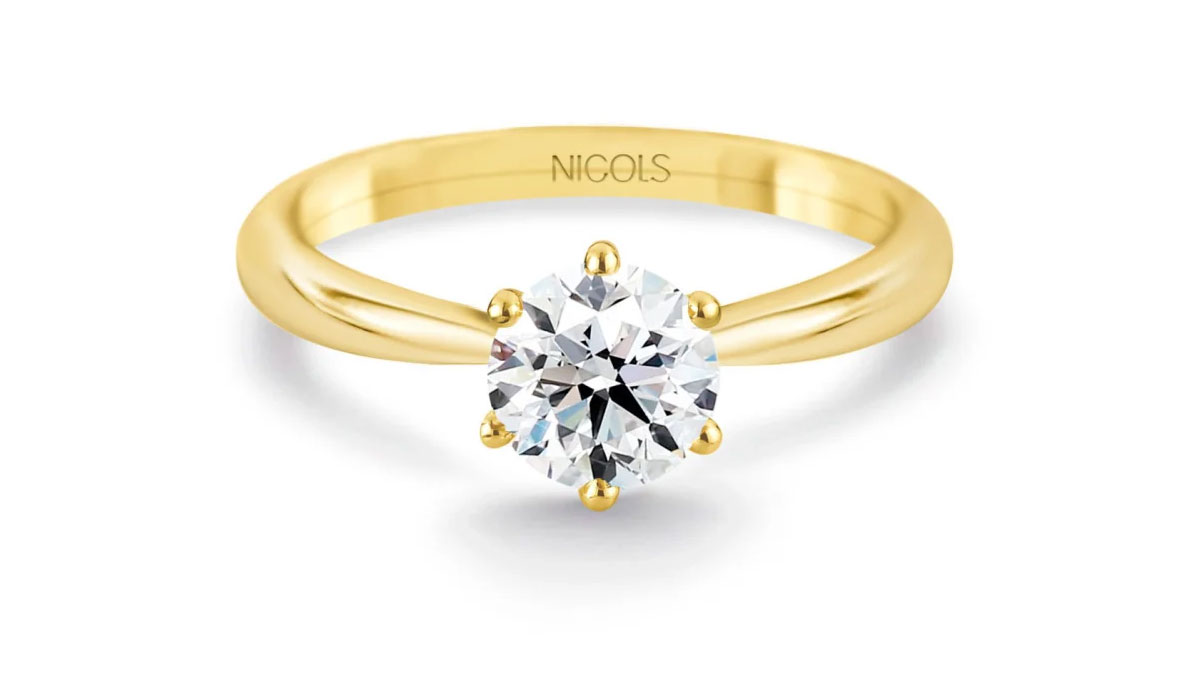 anillo compromiso solitario