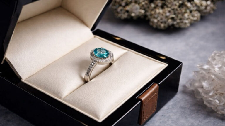 diamante azul anillo