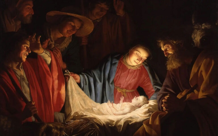 Adoration of the shepherds de Gerard Van Honthorst